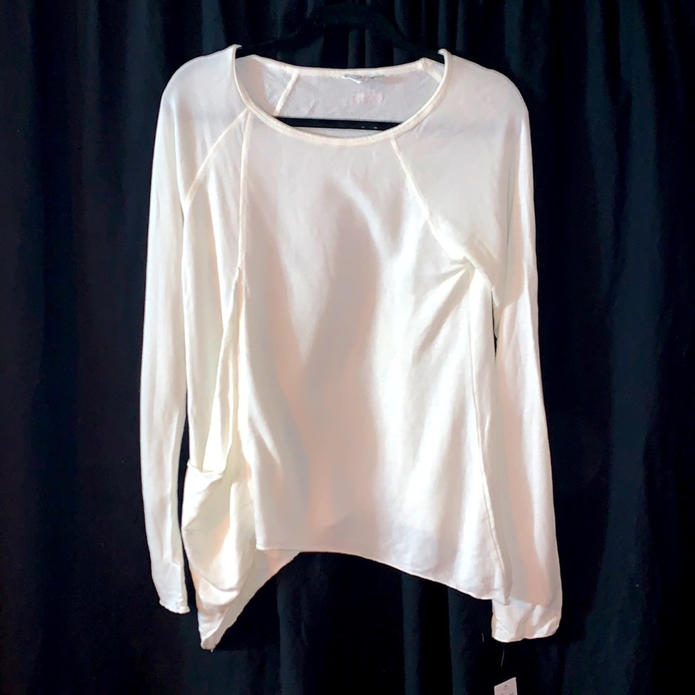 NWT hard tail white pullover sweatshirt